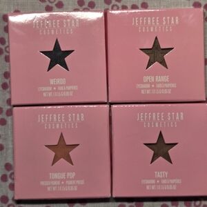 Jeffree Star Eyeshadow Bundle - Weirdo, Open Range, Tongue Pop, Tasty
